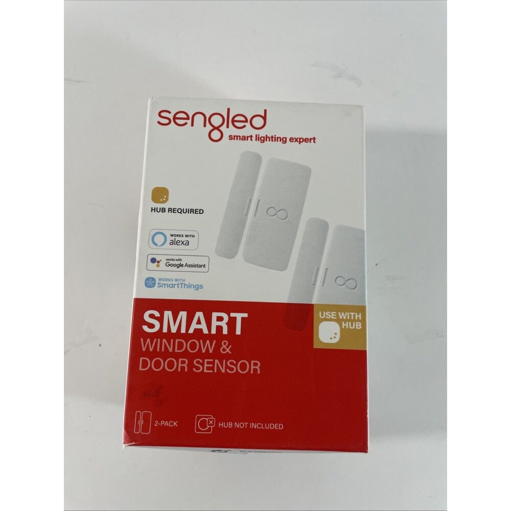 Sengled Smart Window & Door Sensor,Hub Required,Works W/ Alexa,Google,2-Pack